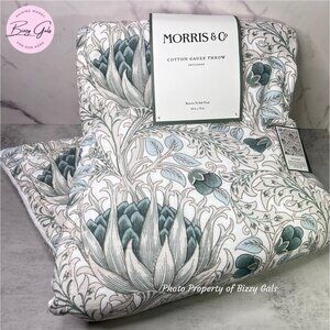William Morris & Co Artichoke Throw Blanket Cotton Gauze Fleece